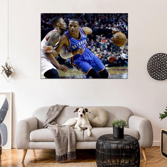 Russell Westbrook Basketball Sport Wall Art Print Poster