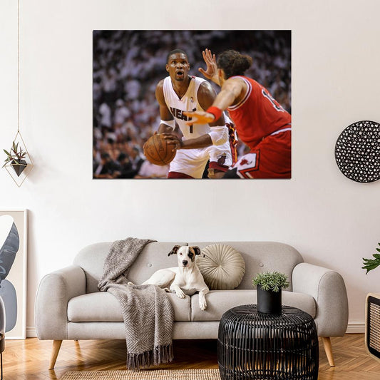 Chris Bosh Basketball Sport Wall Art Print Poster