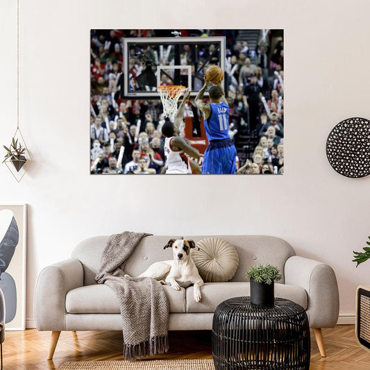 Monta Ellis Game-Winner Shot Buzzer Beater vs Portland 2013 Dallas Basketball Sport Wall Art Print Poster