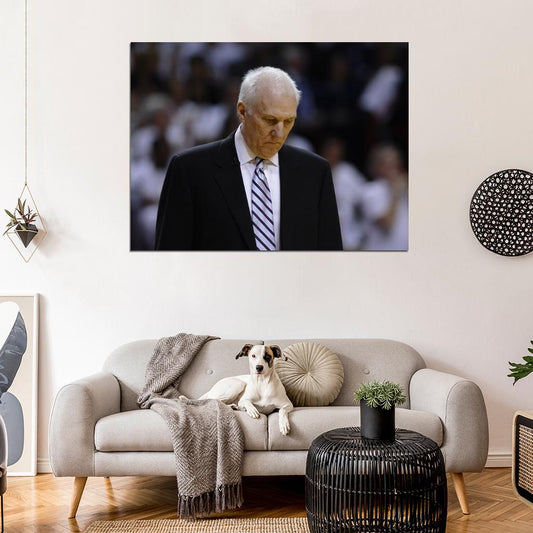 Gregg Popovich Coach Pop Basketball Sport Wall Art Print Poster