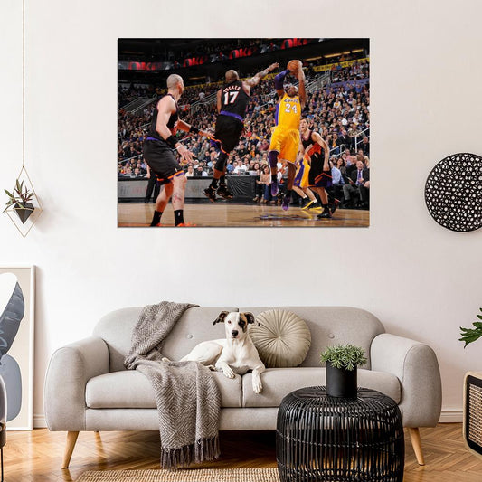 Black Mamba Fadeaway Los Angeles Basketball Sport Wall Art Print Poster