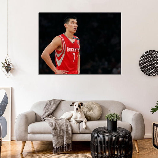 Jeremy Lin Jersey Basketball Sport Wall Art Print Poster