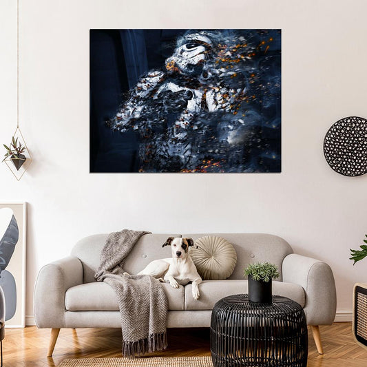 Stormtrooper Blast Star Wars Art Wall Art Print Poster