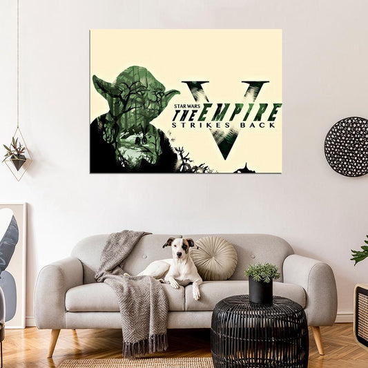 The Empire Strikes Back Master Yoda Dagobah Star Wars Art Wall Art Print Poster