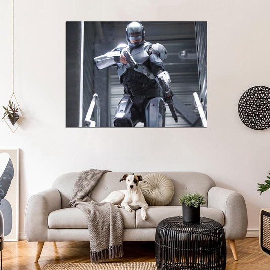 Joel Kinnaman Alex Murphy RoboCop Movie 2014 Wall Art Print Poster