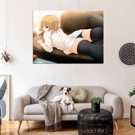 Cure Girl Nanjou Rena Sexy Stocking Hot Panties Anime Manga Novel Art Wall Art Print Poster