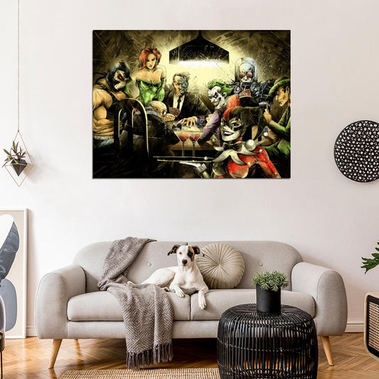 Batman Villains Cool Art Artwork Wall Art Print Poster