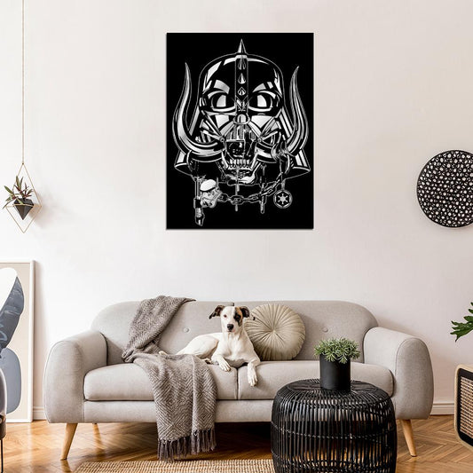 Darth Vader Mask Helmet Star Wars Cool Art Artwork Wall Art Print Poster
