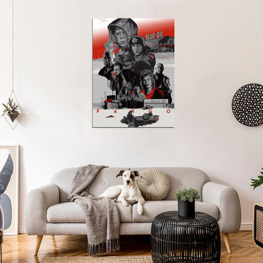 Fargo 1996 Characters Coen Movie Art Artwork Wall Art Print Poster