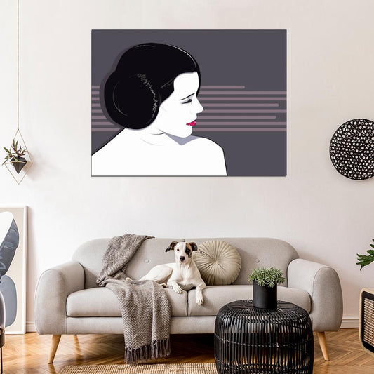 Princess Leia Organa Star Wars Movie Portrait Art Artwork Wall Art Print Poster