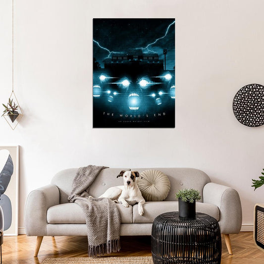 The World's End Movie 2013 Edgar Wright Aliens Cool Art Artwork Wall Art Print Poster