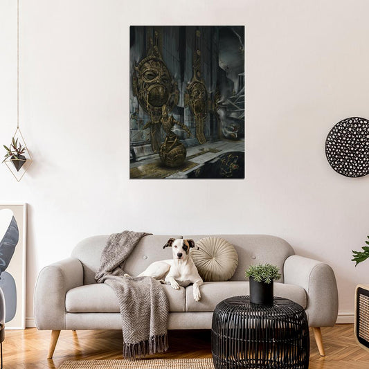 The Elder Scrolls 3 Morrowind Dwemer Sphere Art Wall Art Print Poster