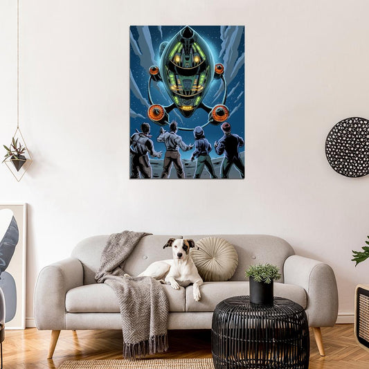 The Intergalactic Nemesis Spaceship UFO Art Wall Art Print Poster