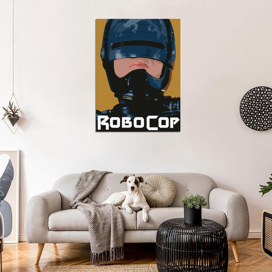Robocop Portrait Painting Art Movie 1987 Cool Awesome Wall Art Print Poster