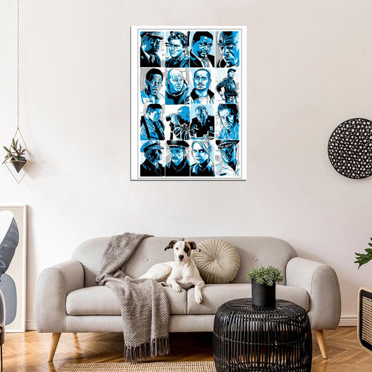 The Wire Cast Characters TV Series Art Wall Art Print Poster