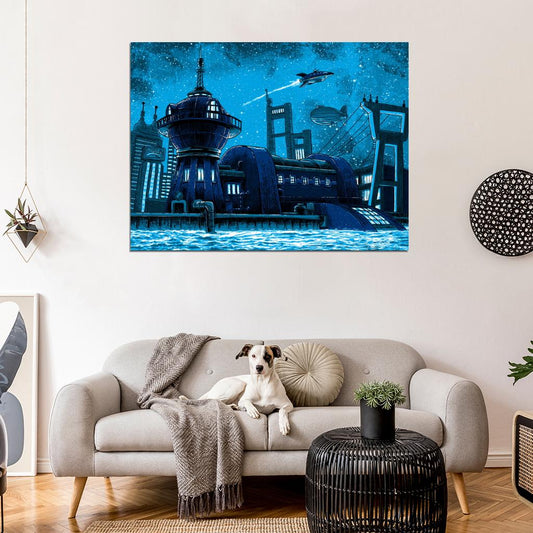 Planet Express Futurama Cool Art Wall Art Print Poster