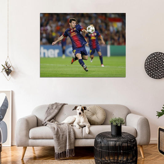 Lionel Messi Shot Ball FC Argentina Football Soccer Sport Wall Art Print Poster