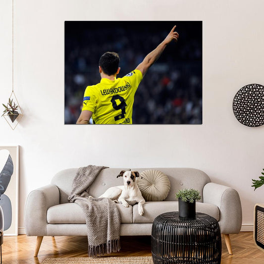 Robert Lewandowski Poland Football Soccer Sport Wall Art Print Poster