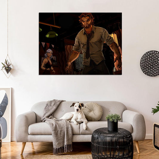 The Wolf Among Us Bigby Video Game Art Wall Art Print Poster