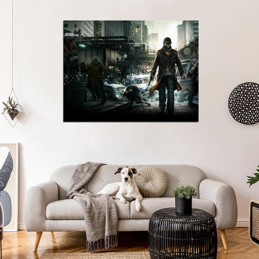 Watch Dogs Aiden Pearce Awesome Video Game Art Wall Art Print Poster