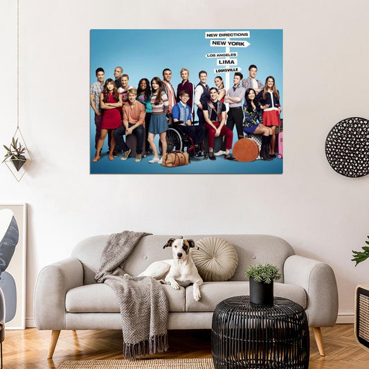 Glee Cast Characters TV Series Wall Art Print Poster