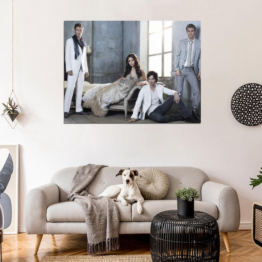 The Vampire Diaries Characters Cast TV Series Wall Art Print Poster