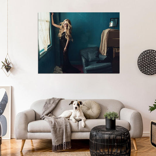 Avril Lavigne Beauty Pop Rock Singer Music Art Wall Art Print Poster