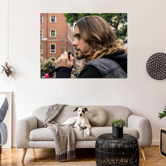 Jared Leto Portrait Rock Singer Actor Music Art Wall Art Print Poster