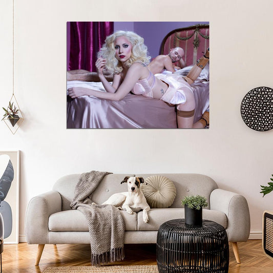 Lady Gaga Sexy Hot Pop Singer Music Art Wall Art Print Poster