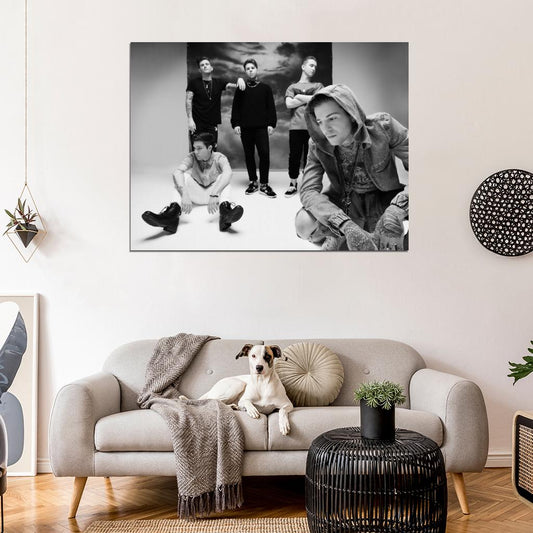 The Neighbourhood Dark Pop Band Music BW Art Wall Art Print Poster