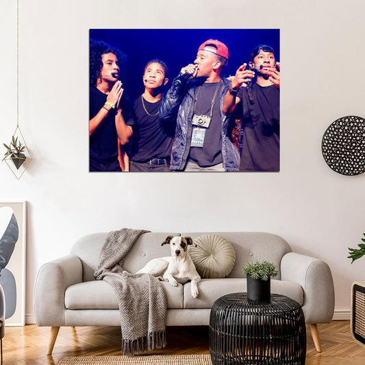 Mindless Behavior Pop Band Music Art Wall Art Print Poster