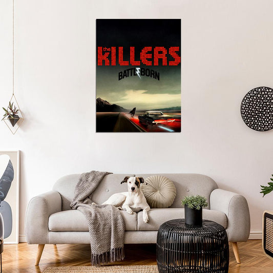 The Killers Battle Born Horse Car Indie Rock Band Music Art Wall Art Print Poster