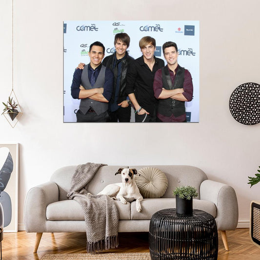 Big Time Rush Pop Band Music Art Wall Art Print Poster