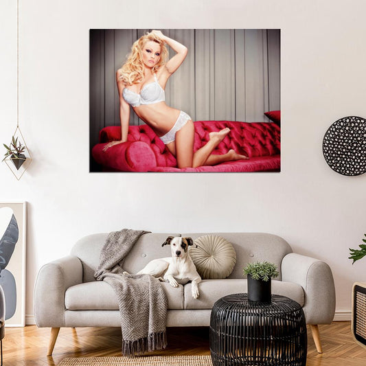 Pamela Anderson Tattoo Sexy Hot Model Actress Art Wall Art Print Poster