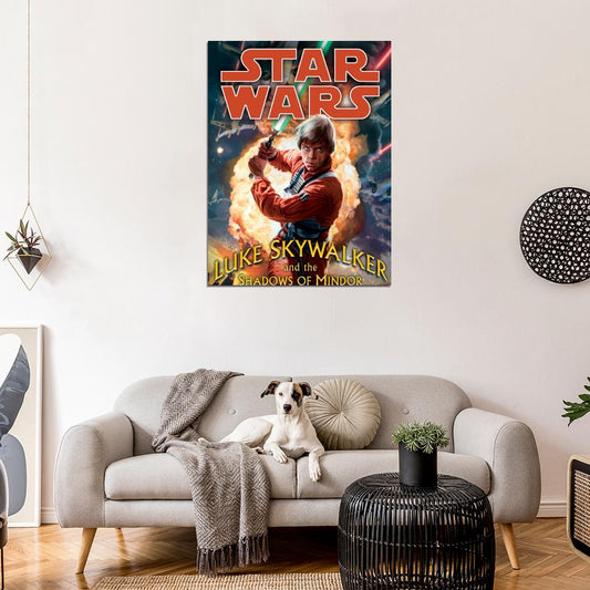 Luke Skywalker Jedi Lightsaber Star Wars Art Wall Art Print Poster