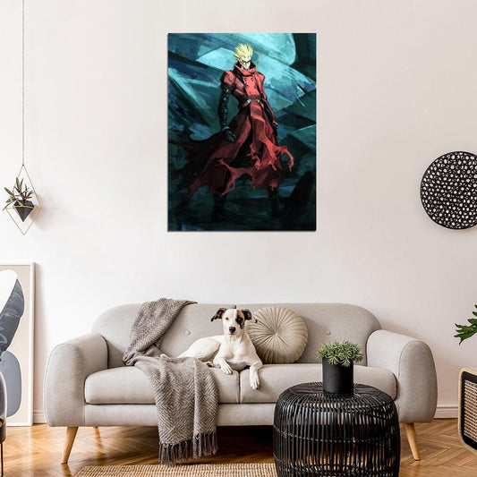 Vash The Stampede Trigun Painting Art Anime Manga Art Wall Art Print Poster