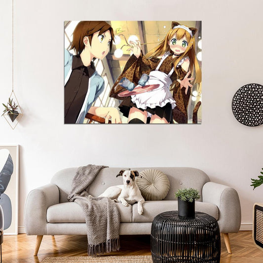 Azusa Azuki Youto Yokodera Hentai Ouji Anime Manga Art Wall Art Print Poster