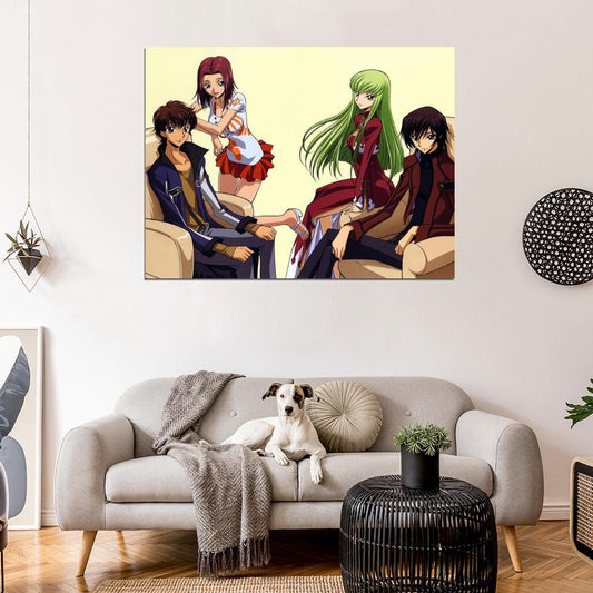 Code Geass Characters Anime Manga Art Wall Art Print Poster