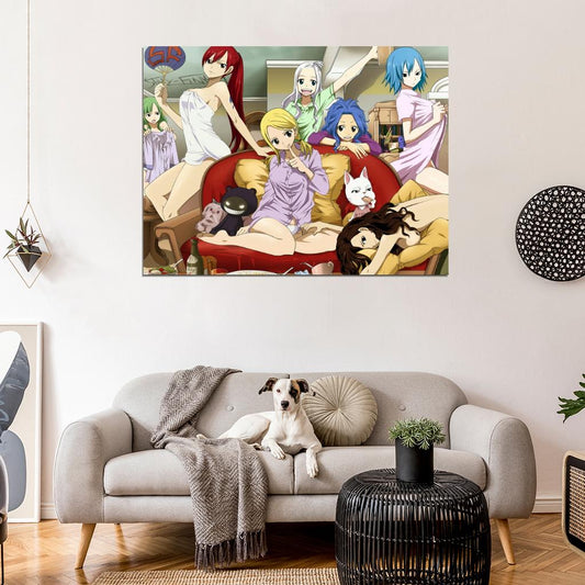 Fairy Tail Characters Hot Sexy Girls Anime Manga Art Wall Art Print Poster