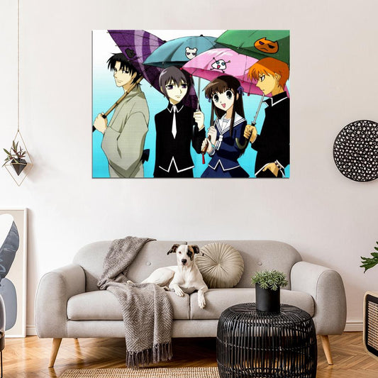 Fruits Basket Umbrella Anime Manga Art Wall Art Print Poster