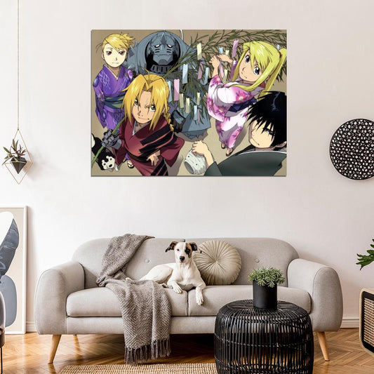 Fullmetal Alchemist Characters Anime Manga Art Wall Art Print Poster