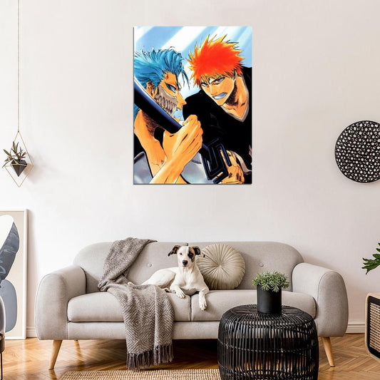 Grimmjow Bleach Painting Anime Manga Art Wall Art Print Poster