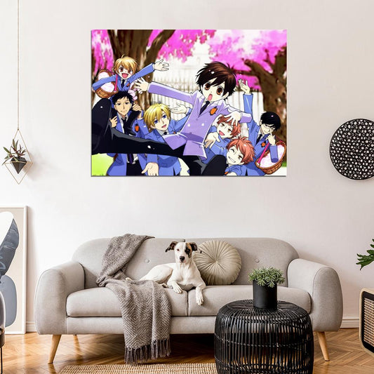 Ouran High School Host Club Characters Anime Manga Art Wall Art Print Poster
