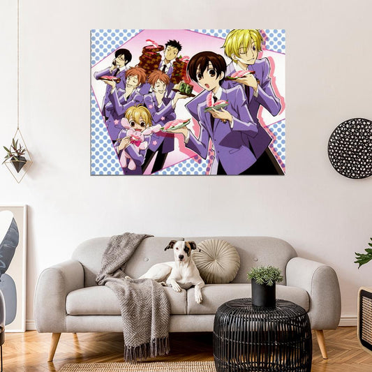 Ouran High School Host Club Characters Anime Manga Art Wall Art Print Poster