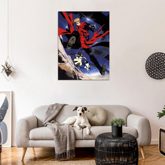 Trigun Vash The Stampede Painting Anime Manga Art Wall Art Print Poster