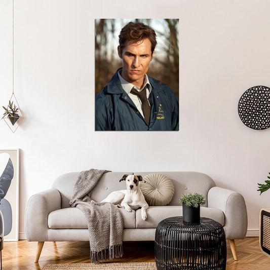 Rustin Rust Cohle True Detective Matthew McConaughey TV Series Wall Art Print Poster