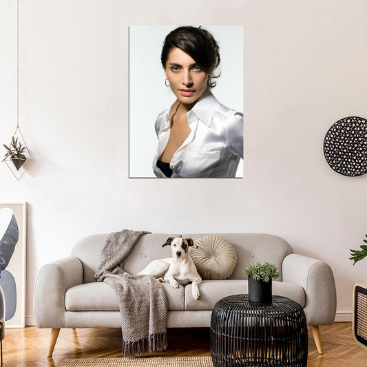 Caterina Murino Hot Italian Actress Brunette Woman Wall Art Print Poster