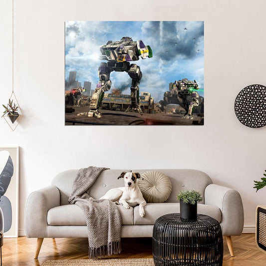 Mechwarrior Online Cicada MWO Battletech Mech Game Art Wall Art Print Poster