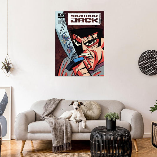 Samurai Jack Awesome Cartoon Art Wall Art Print Poster