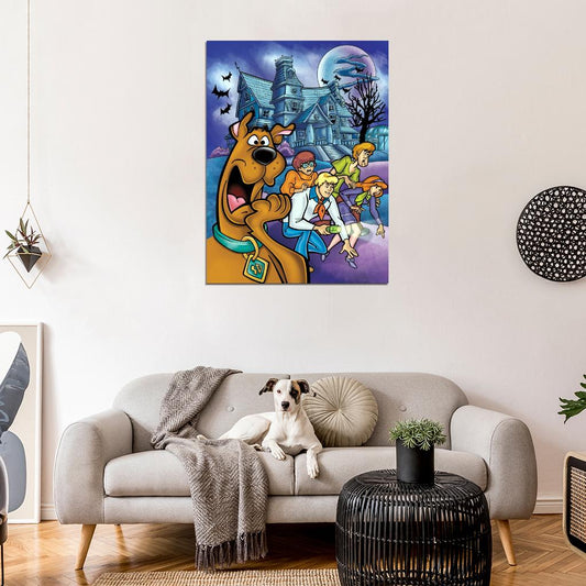 Scooby-Doo Characters Cool Funny Kids Cartoon Art Wall Art Print Poster